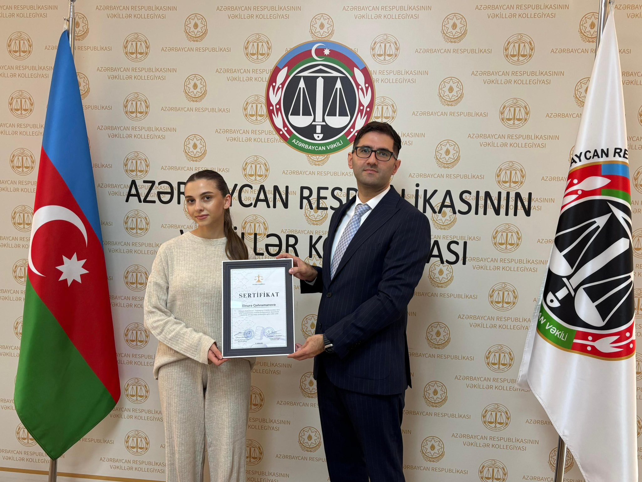 Azərbaycan Respublikasının Vəkillər Kollegiyasının Rəyasət Heyətində könüllülərin sertifikasiyası