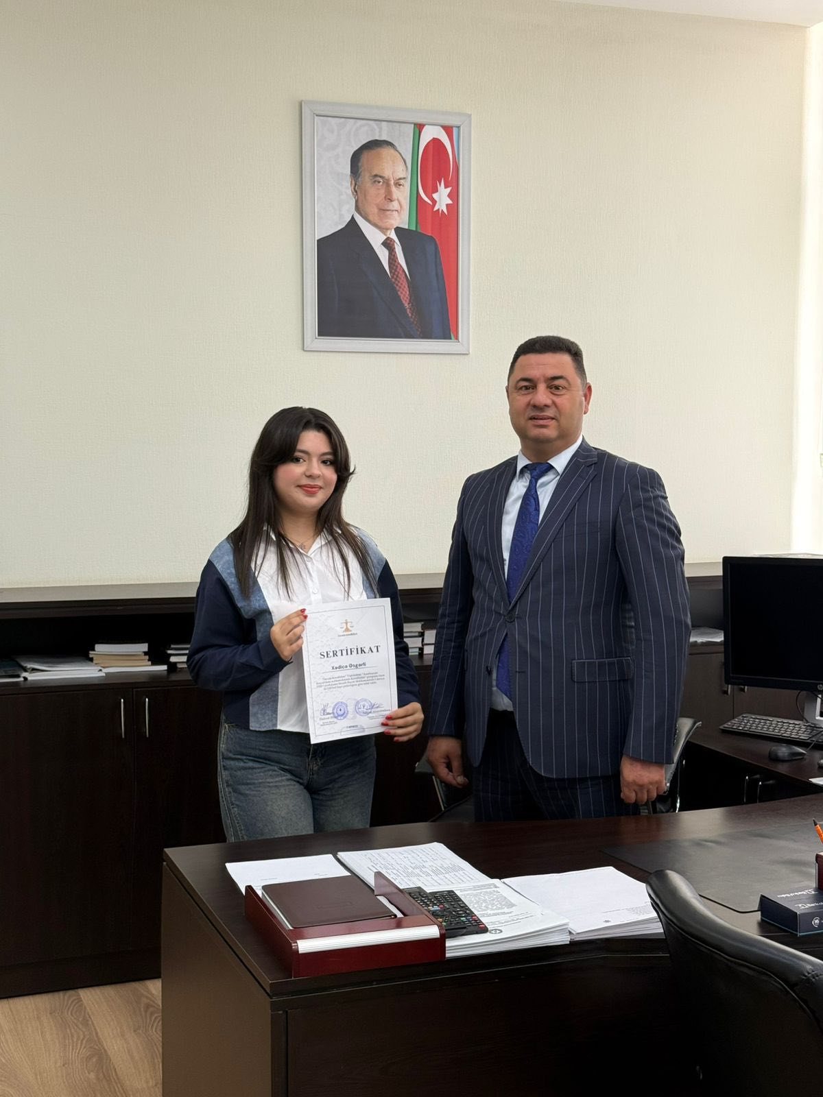 Masallı Rayon Məhkəməsində könüllülərin sertifikasiyası