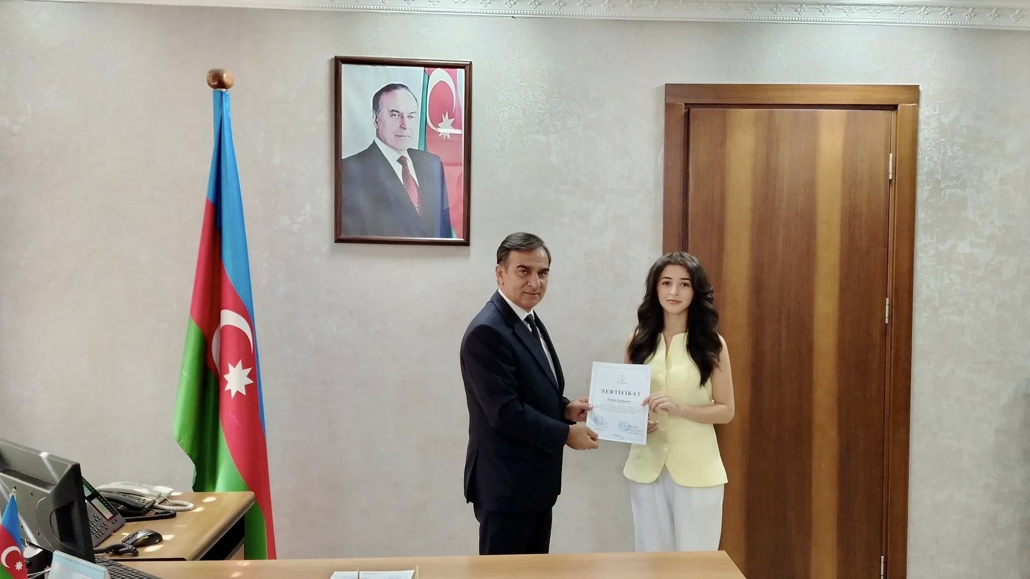 Lənkəran Rayon Məhkəməsində könüllülərin sertifikasiyası