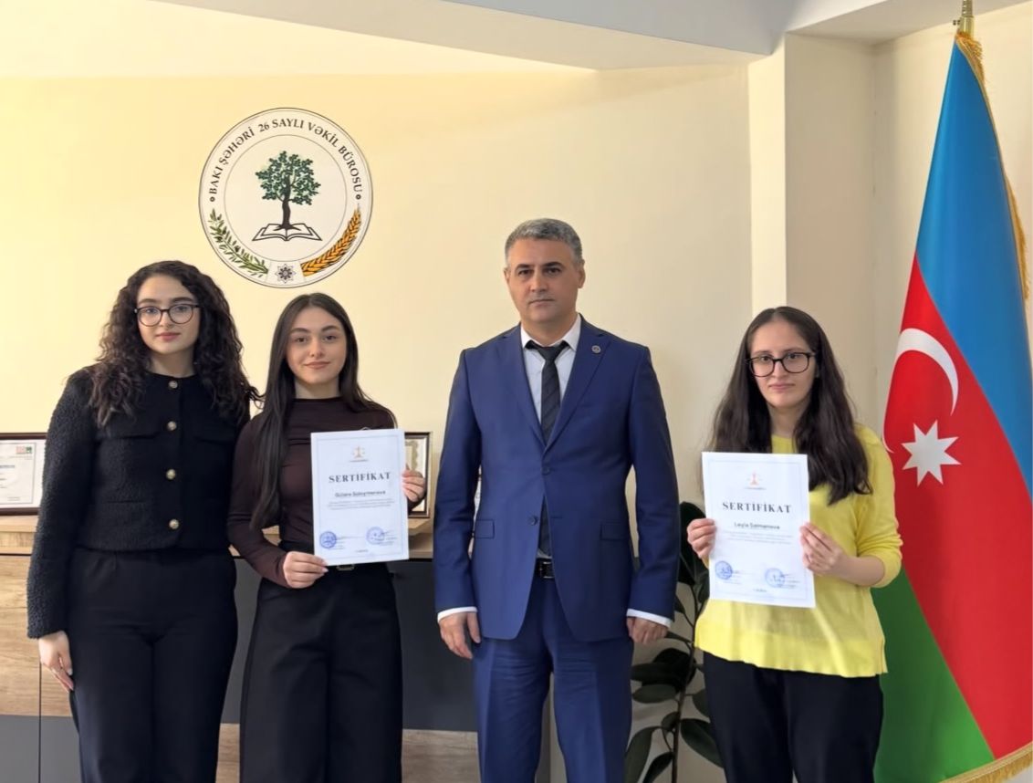 “26 saylı” Vəkil Bürosunda könüllülərin sertifikasiyası