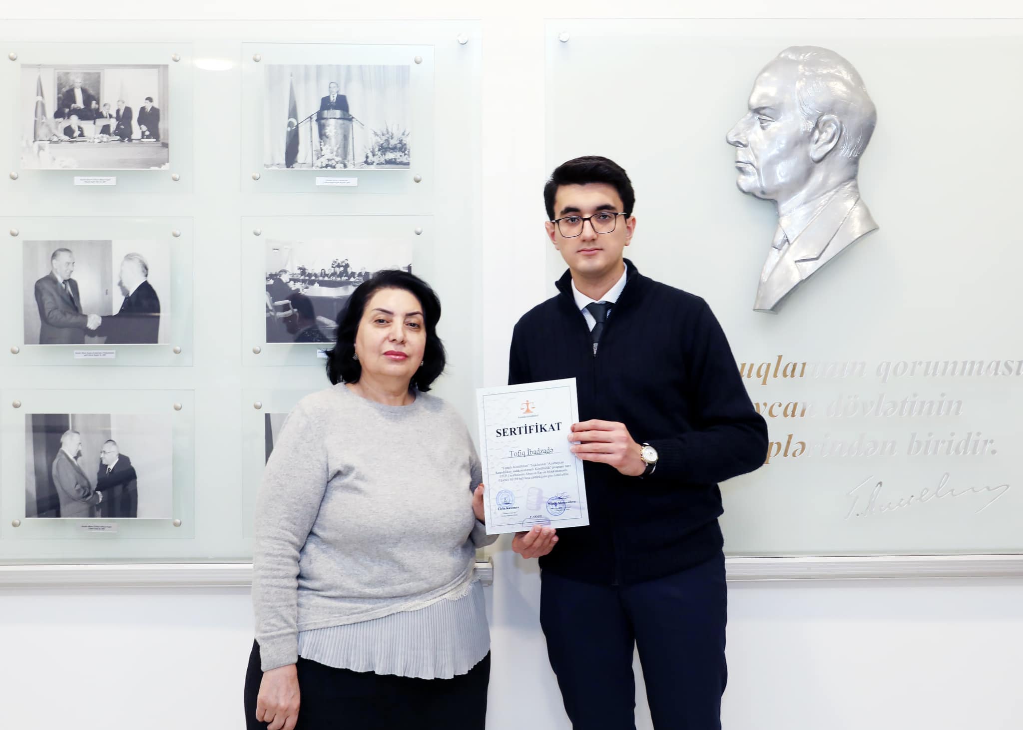 Abşeron Rayon Məhkəməsində könüllülərin sertifikasiyası