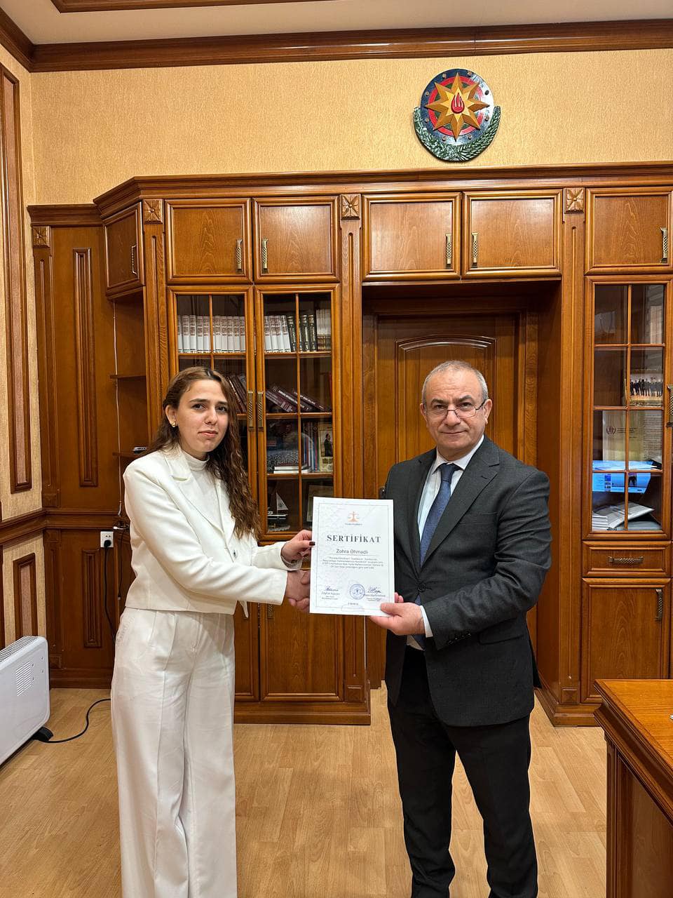 Bakı Hərbi Məhkəməsində könüllülərin sertifikasiyası