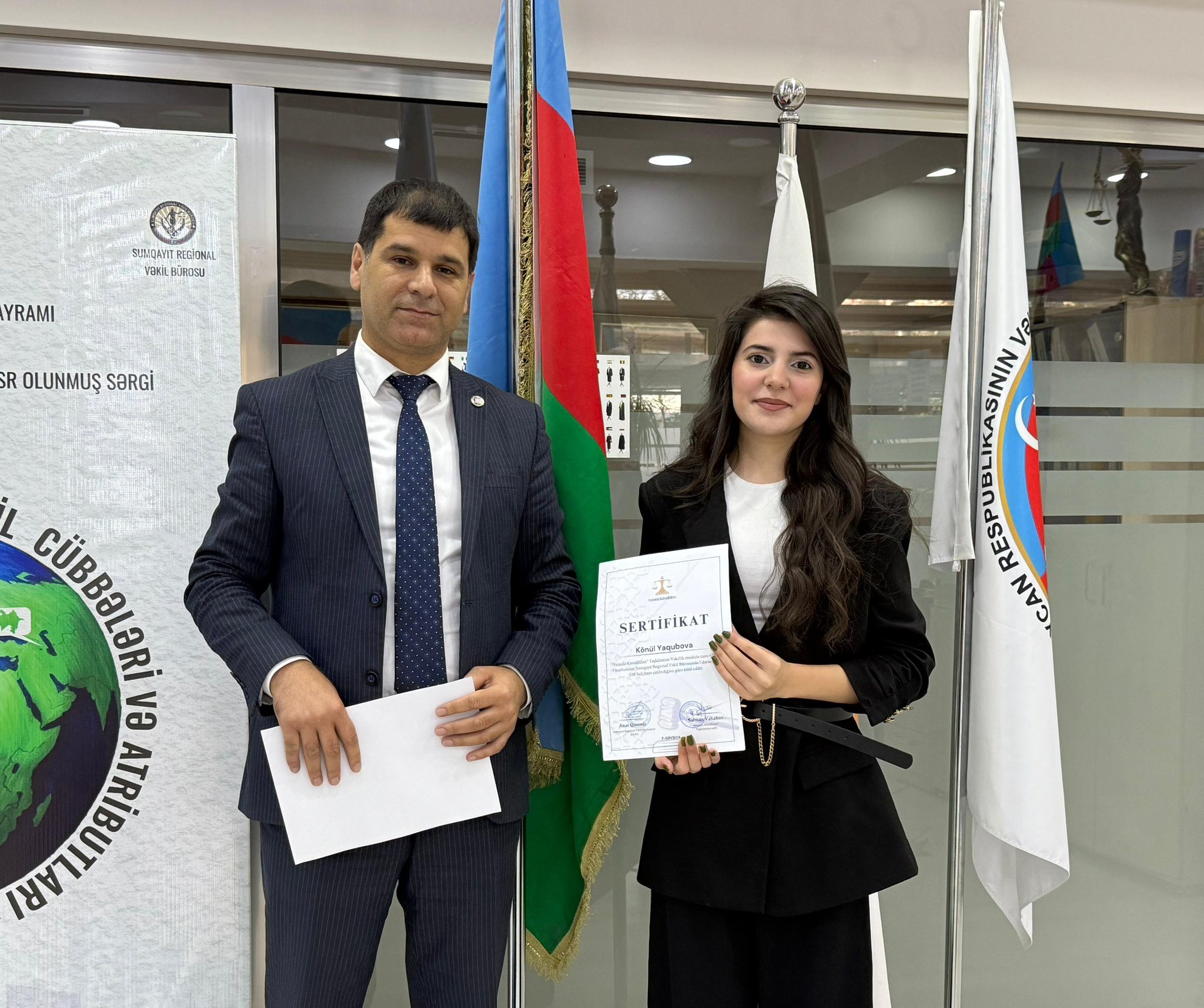 Sumqayıt Regional Vəkil Bürosunda könüllülərin sertifikasiyası