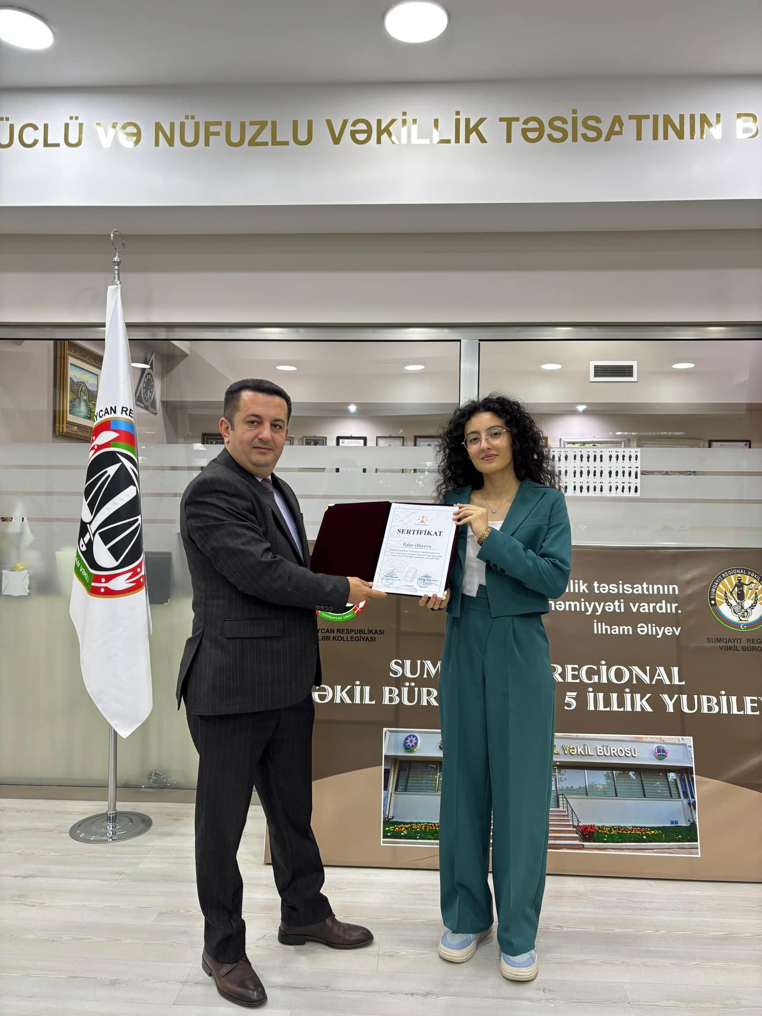 Sumqayıt Regional Vəkil Bürosunda  könüllülərin  sertifikasiyası
