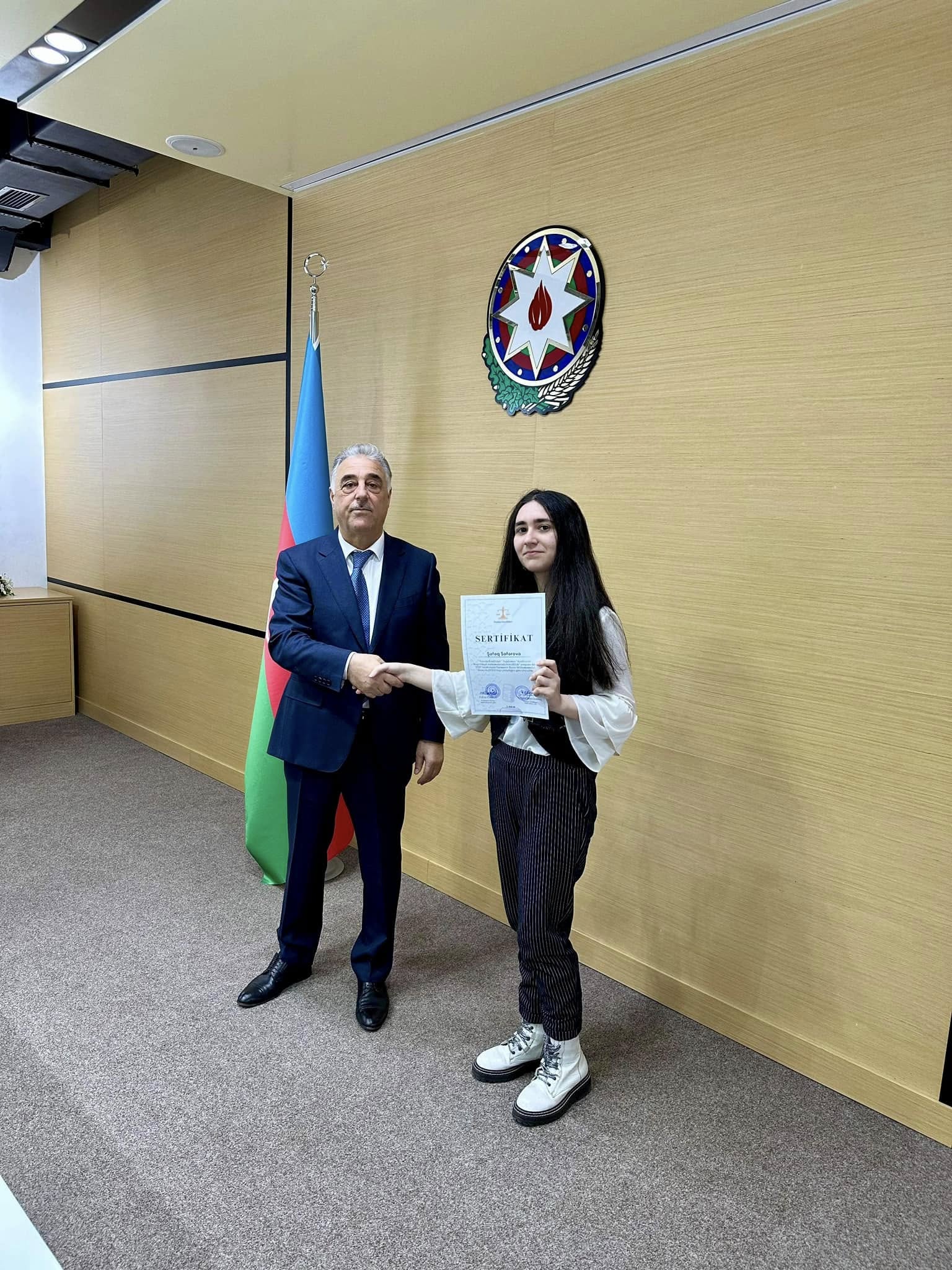 Nərimanov Rayon Məhkəməsində könüllülərin sertifikasiyası
