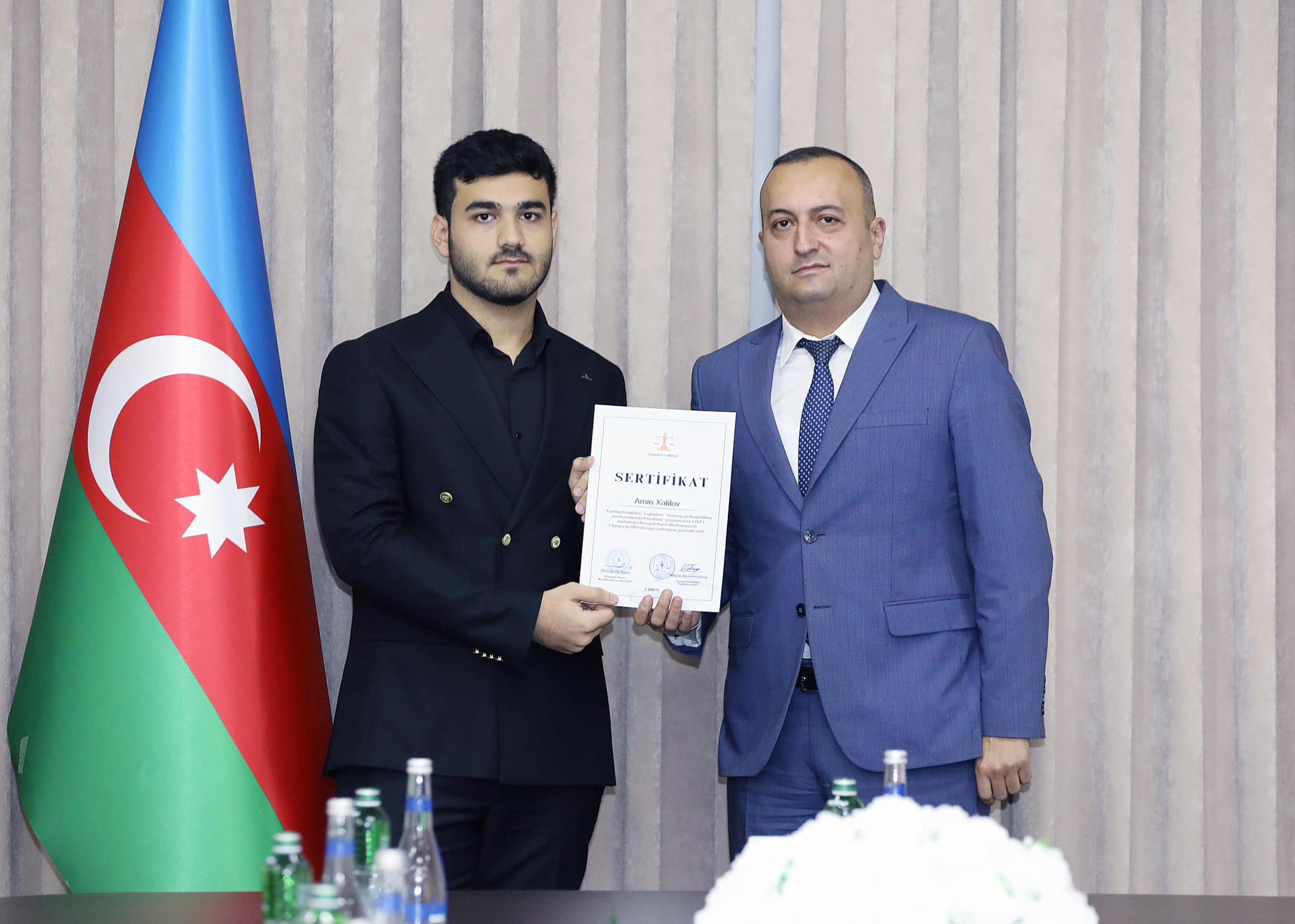 Binəqədi  Rayon Məhkəməsində könüllülərin sertifikasiyası