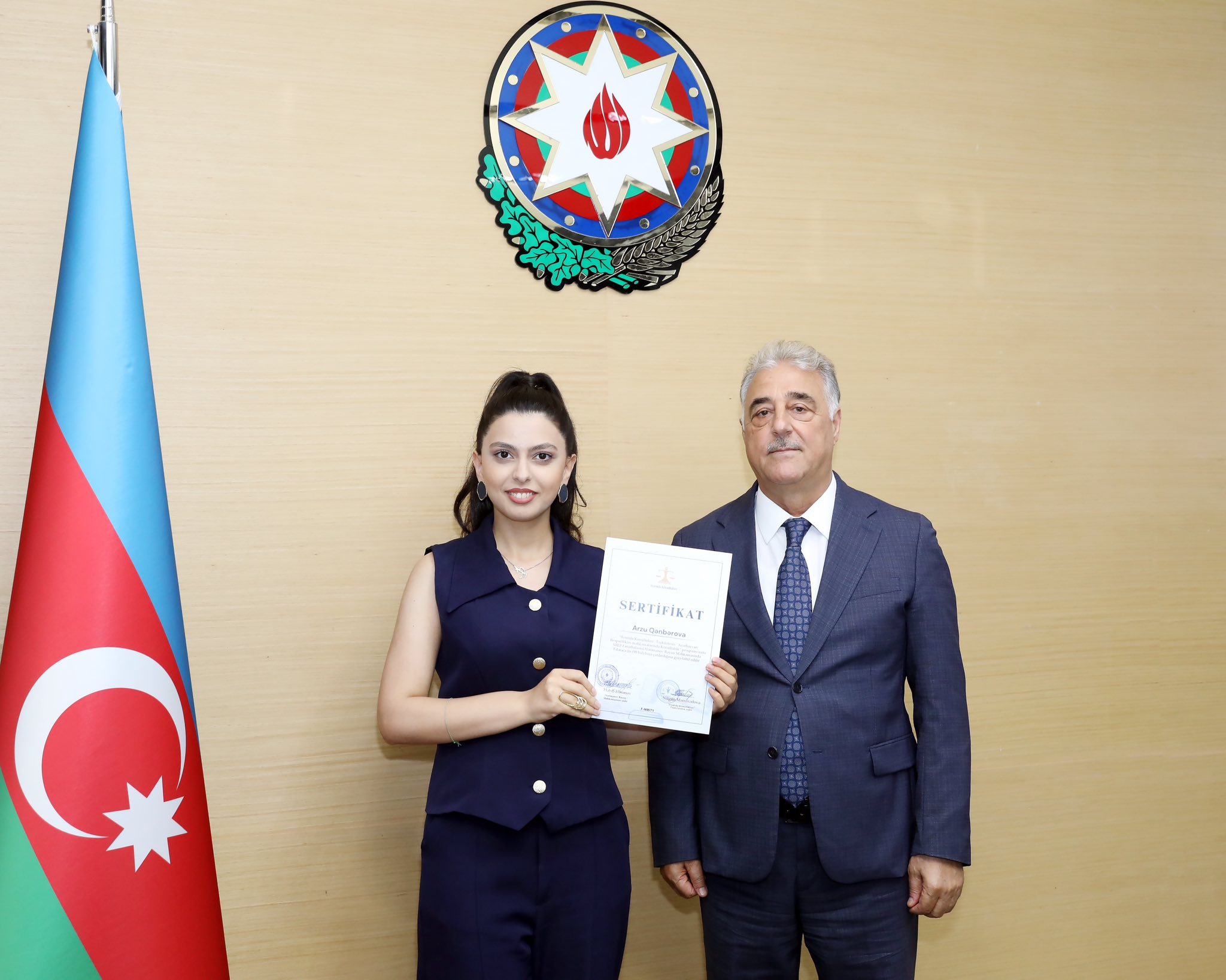 Nərimanov Rayon Məhkəməsində könüllülərin sertifikasiyası