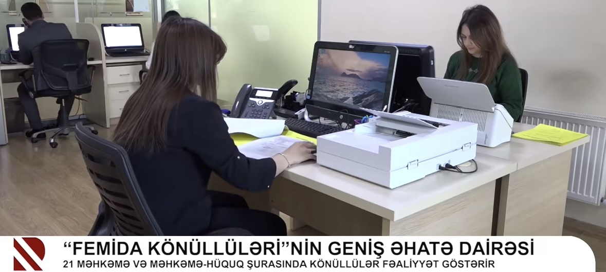 REAL TV Femida könüllülərinin fəaliyyəti haqqında reportaj hazırlayıb