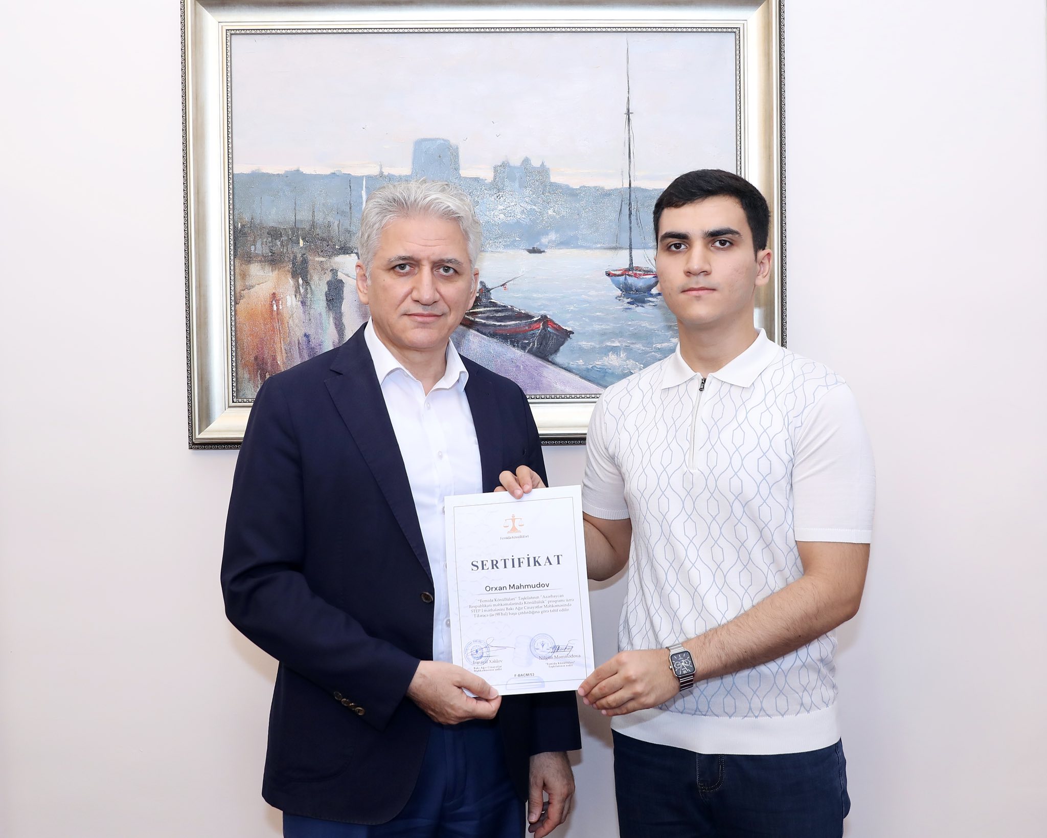 Bakı Ağır Cinayətlər Məhkəməsində könüllülərin sertifikasiyası