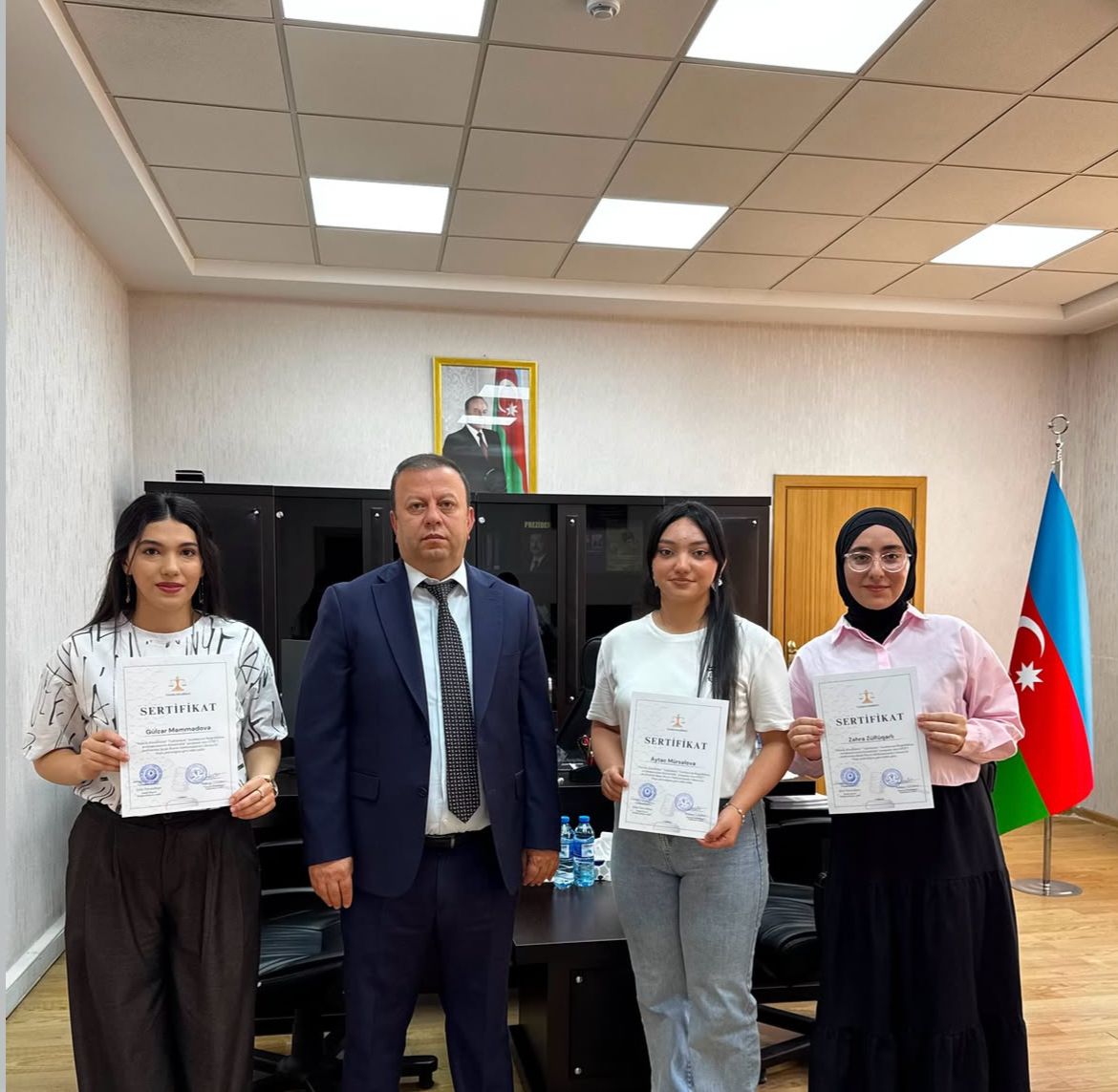 İmişli Rayon Məhkəməsində Femida Könüllülərinin sertifikasiyası