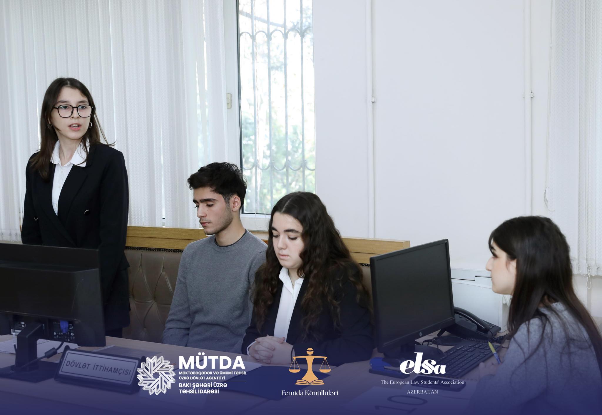 "Gənc hüquq müdafiəçiləri" layihəsinin 1/4 final mərhələsi baş tutub.