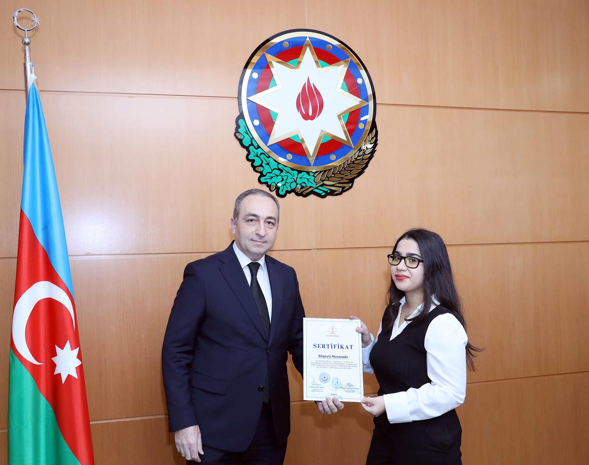 Sabunçu Rayon Məhkəməsində könüllülərin sertifikasiyası